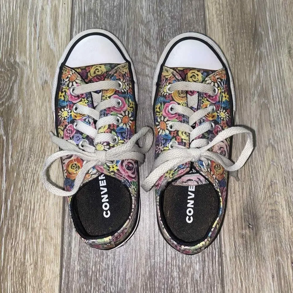 Converse CT All Star 371302F Floral Casual Sneaker Shoes Kids Youth US Size 12